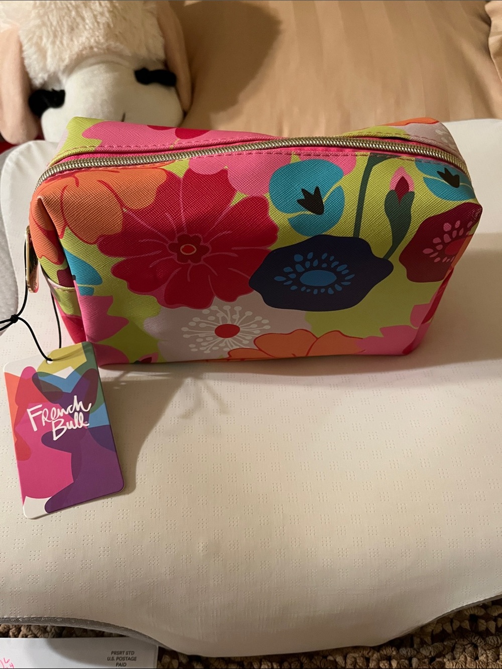 NWT Floral Cosmetic Bag – Multicolor Surprise Cosmetic Beauty Bag 12 items